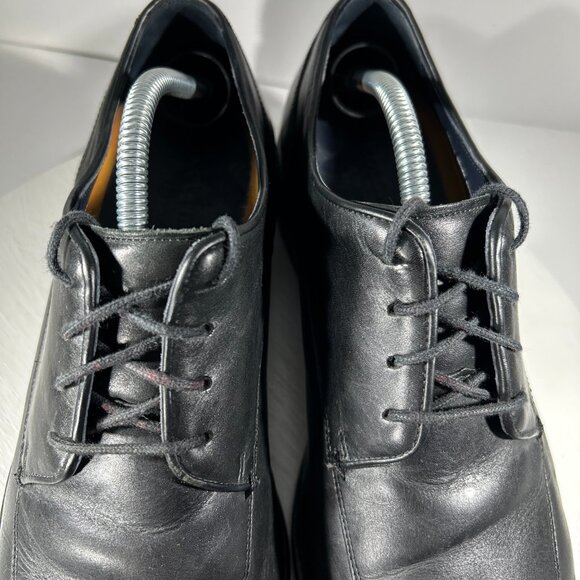 Cole Haan Grand OS Mens Size 10.5 M Leather Oxford Dress Shoes Black Moc Toe CH - Picture 4 of 13